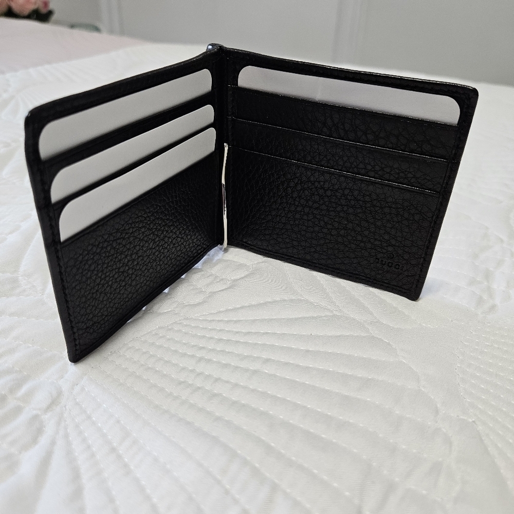 Gucci Soho Leather Money Clip Bifold Wallet - Picture 3 of 9